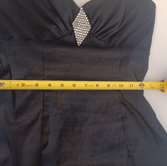 Gunne Sax Vintage Evening Y2K Bubble Hem Strapless Short Dress - Picture 15 of 16